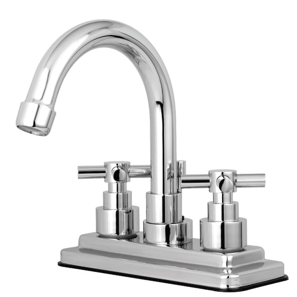KS8661EX Elinvar 4" Centerset Bathroom Faucet W/ Brass Pop-Up, Chrome